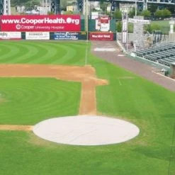 [ 0 ] 6 Oz. 26' Diameter Full Size Poly Home Plate Tarp