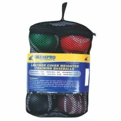 [ 6 ] Weighted Leather Training Baseballs Set