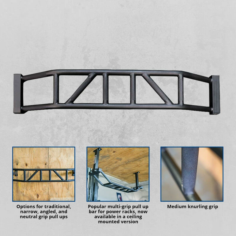 Ceiling Mounted Multi-Grip Pull-Up Bar 2 Ceiling Mounted Multi-Grip Pull-Up Bar - Image 2