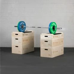 Stackable Wood Jerk Blocks With Silencer Pad -Titan Fitness Sales Shop 401089 03