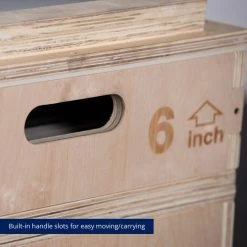 Stackable Wood Jerk Blocks With Silencer Pad -Titan Fitness Sales Shop 401089 07