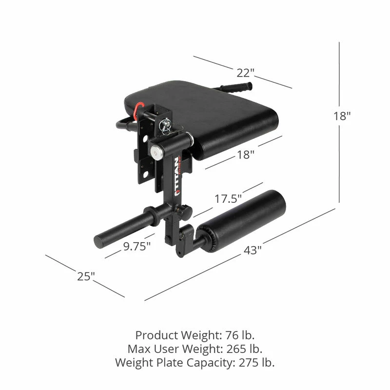 TITAN Series Rack Mounted Leg Curl And Extension 2 TITAN Series Rack Mounted Leg Curl And Extension - Image 2