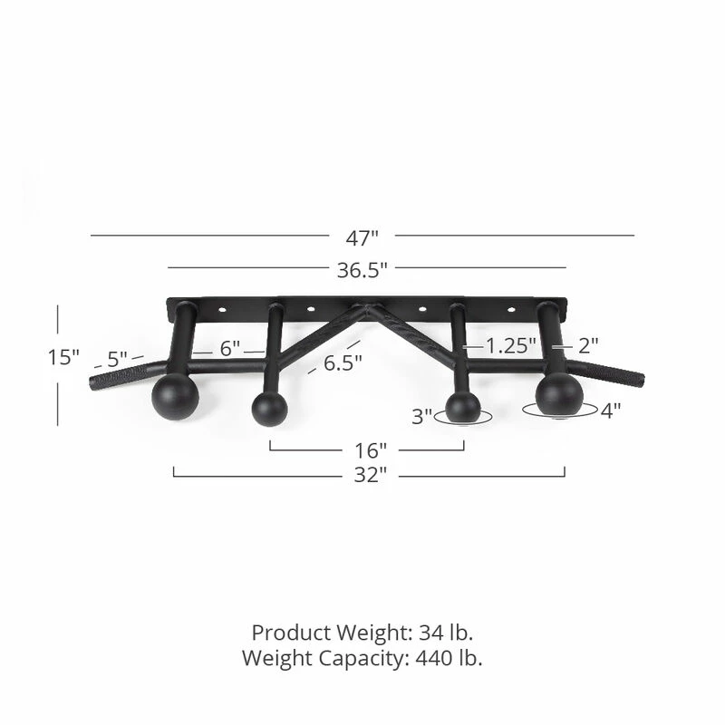 Sphere Grip Pull-Up Bar For T-3, X-3, TITAN Series Racks 2 Sphere Grip Pull-Up Bar For T-3, X-3, TITAN Series Racks - Image 2