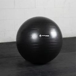 55 Cm Black Exercise Stability Ball -Titan Fitness Sales Shop 402641.2 03