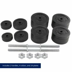 200 LB Set Adjustable Cast-Iron Dumbbells -Titan Fitness Sales Shop 423013 03