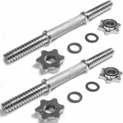 Titan Fitness Pair Adjustable Chrome 14" Thread Dumbbell Handle W/ Lock Collars 7 Titan Fitness Pair Adjustable Chrome 14" Thread Dumbbell Handle W/ Lock Collars -Titan Fitness Sales Shop 423163 03