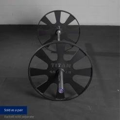 45 LB Pair Wagon Wheel Pulling Blocks -Titan Fitness Sales Shop 430119 06